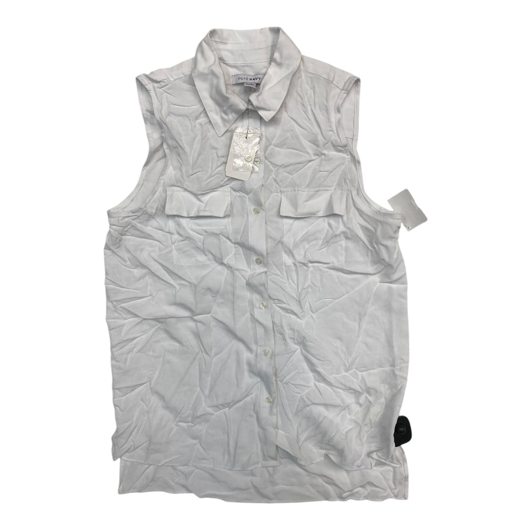 Top Sleeveless By pure navy In White, Size:S