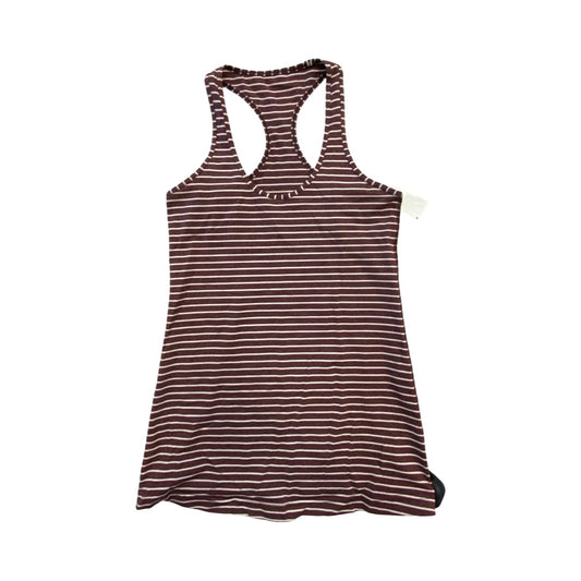 Athletic Tank Top By Lululemon In Striped Pattern, Size:S