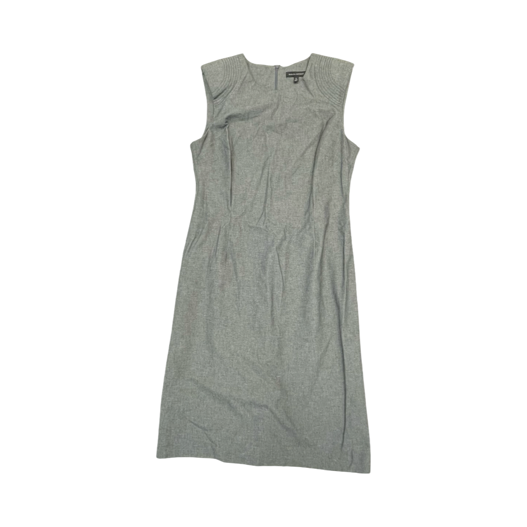 Dress Casual Midi By Banana Republic In Grey, Size:16