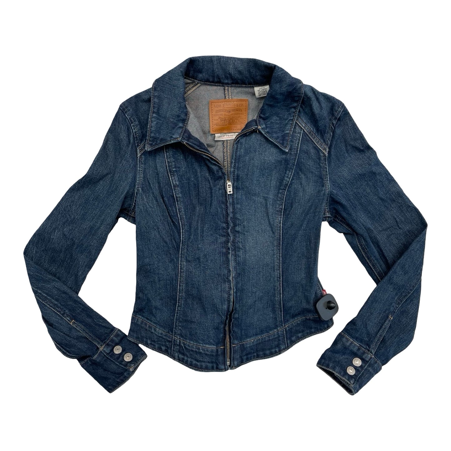 Jacket Denim By Levis In Blue Denim, Size:S