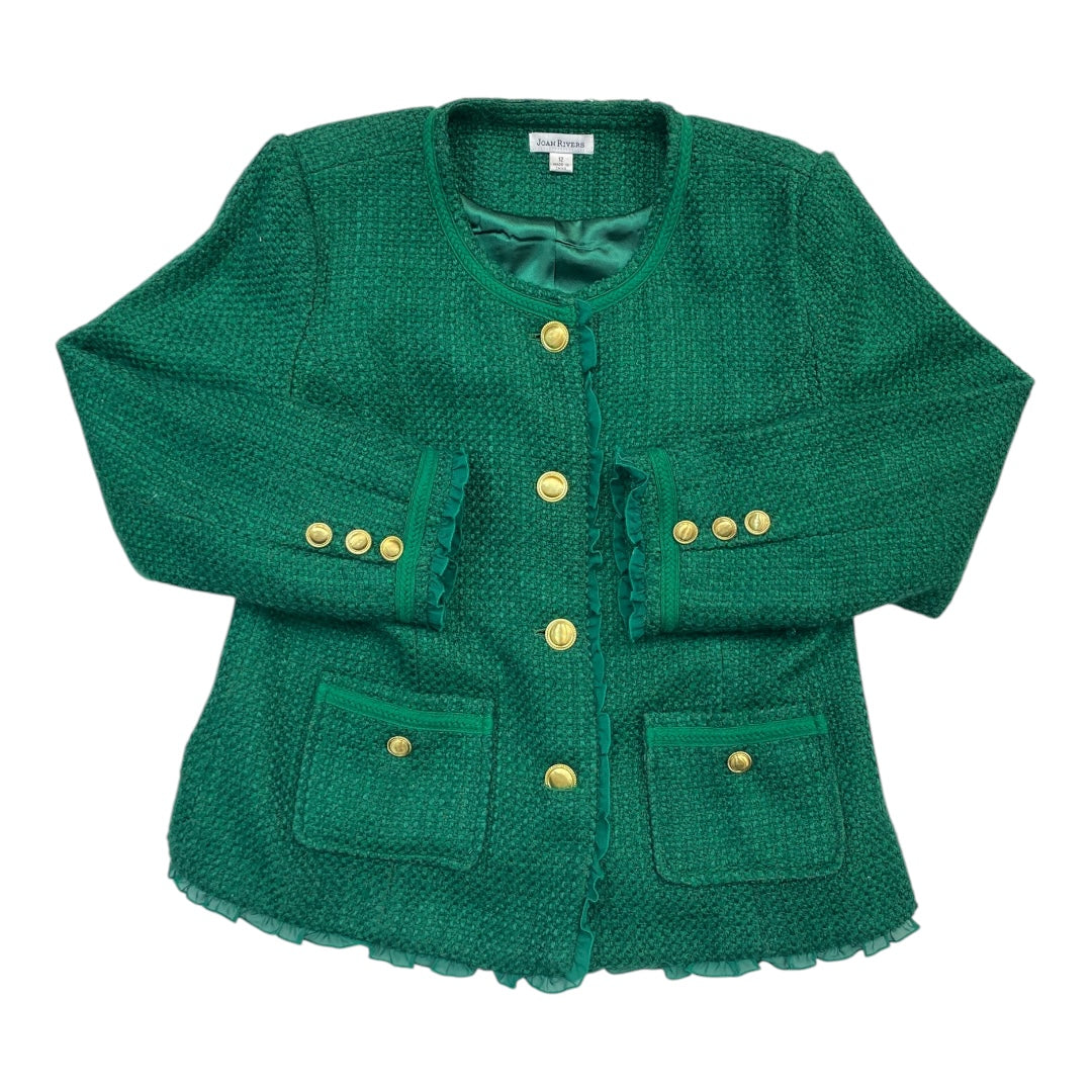 Blazer By Joan Rivers In Green, Size:12