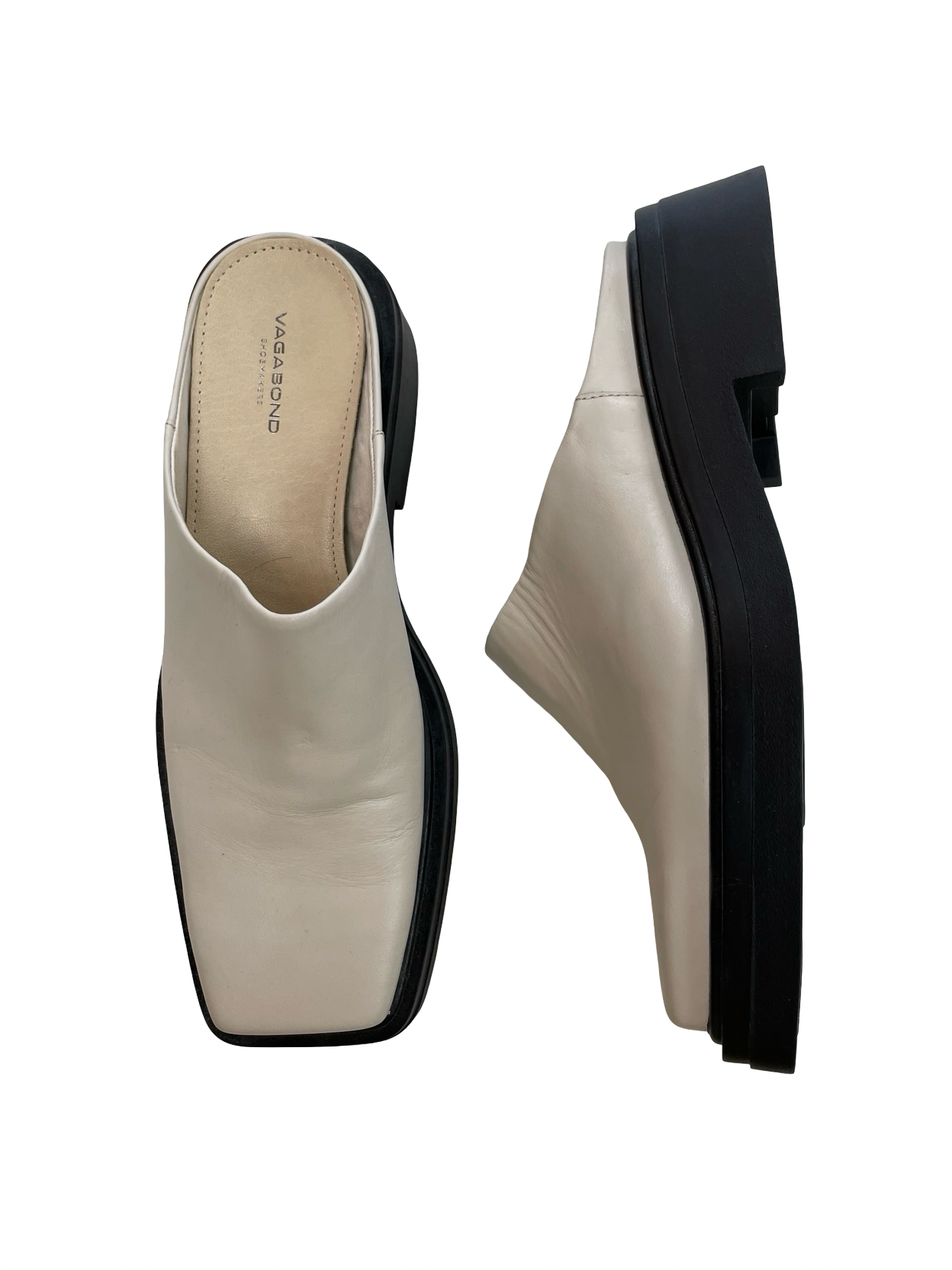 Shoes Heels Block By VAGABOND In Cream, Size:8.5