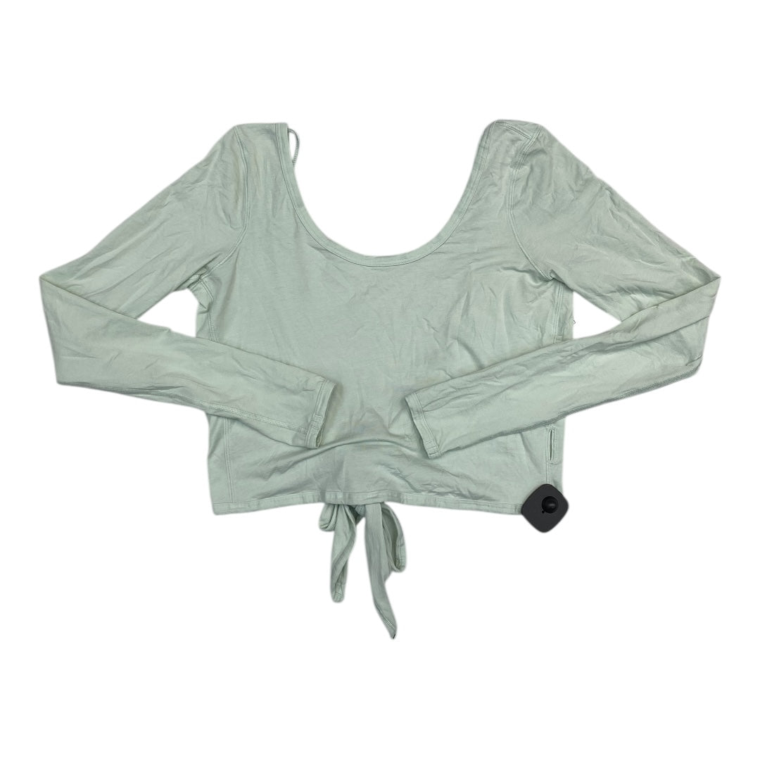 Athletic Top Ls Crewneck By Lululemon In Green, Size:4