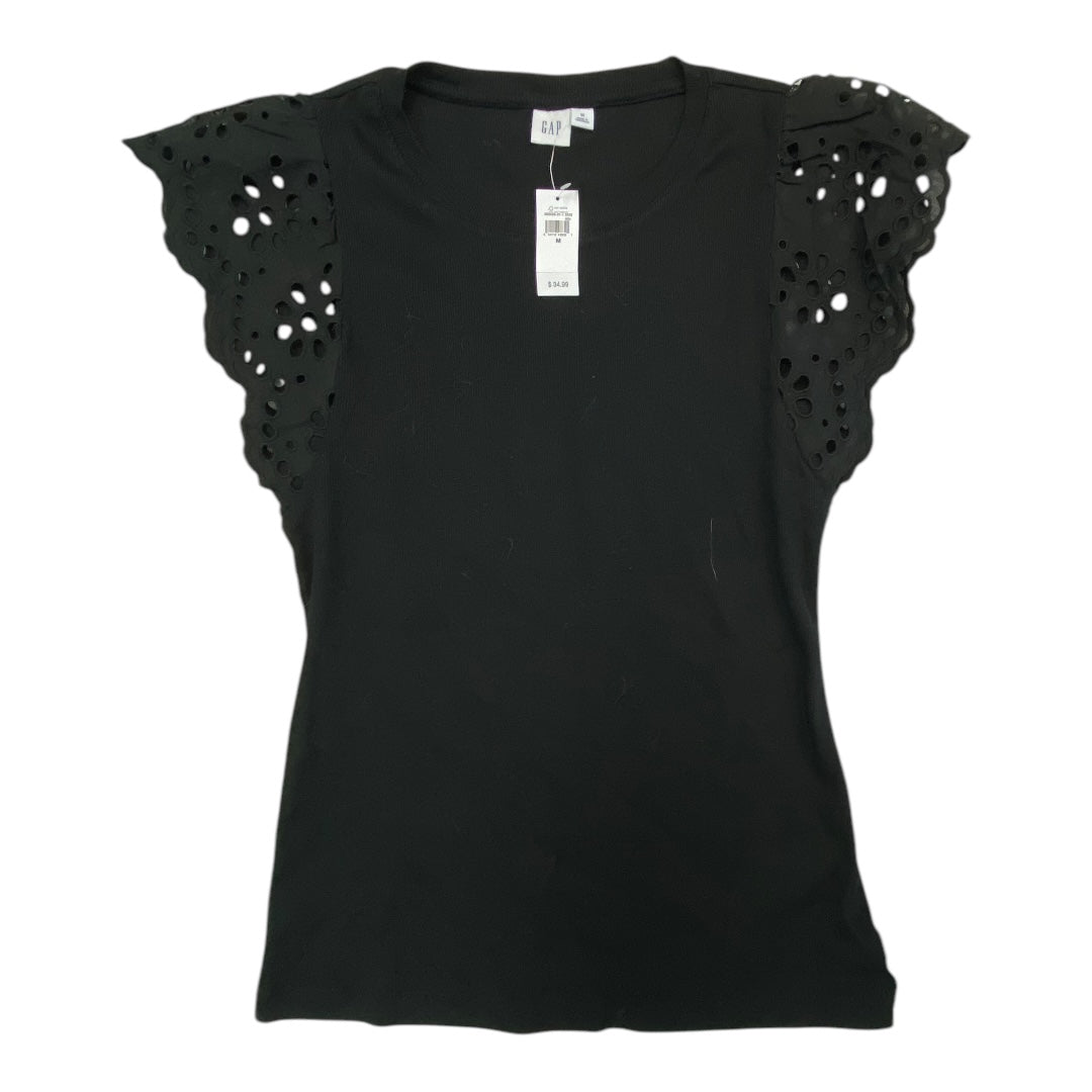 Top Sleeveless By Gap In Black, Size:M