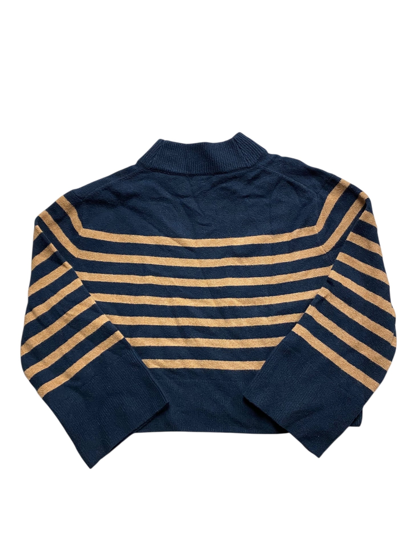 Sweater By J. Crew In Blue & Brown, Size:L