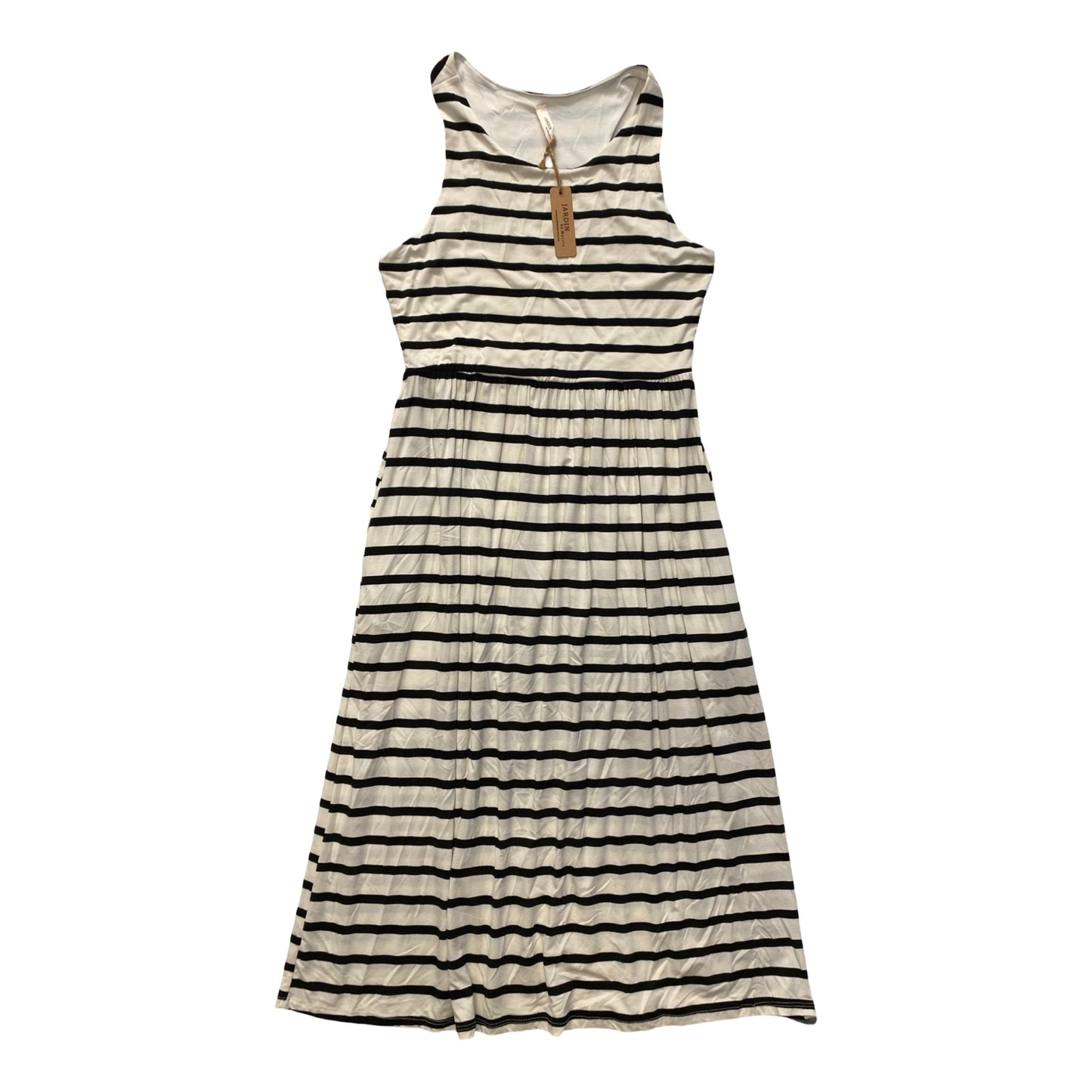 Dress Casual Midi By Cmc In Striped Pattern, Size:L