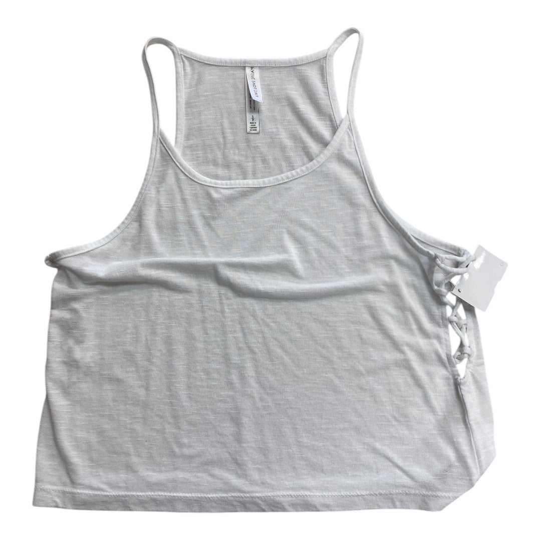 Athletic Tank Top By Live Love Dream In White, Size:S