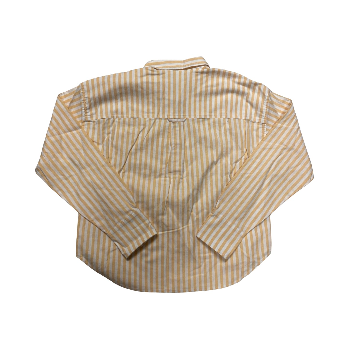Blouse Ls By L.L. Bean In Orange & White, Size:M