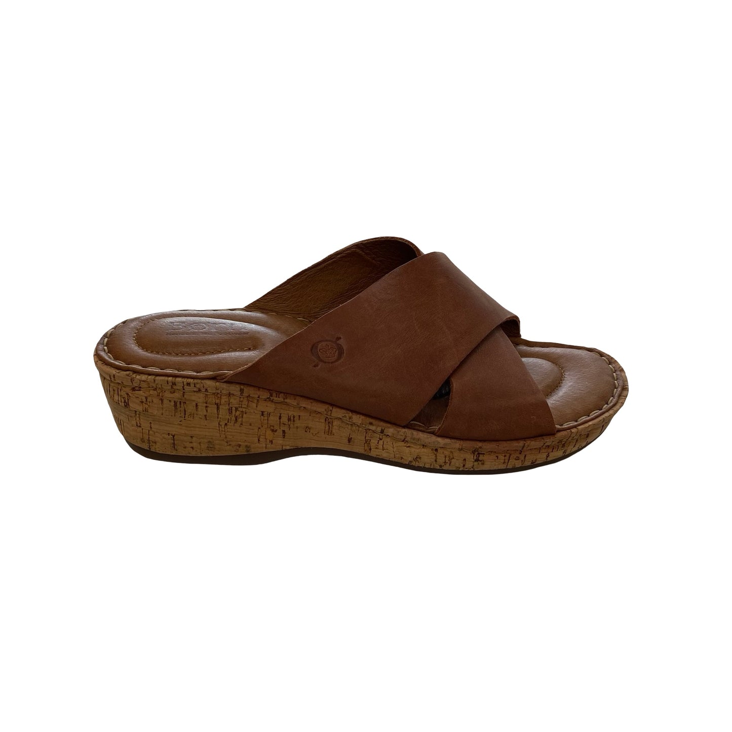 Sandals Heels Block By Born In Brown, Size:8