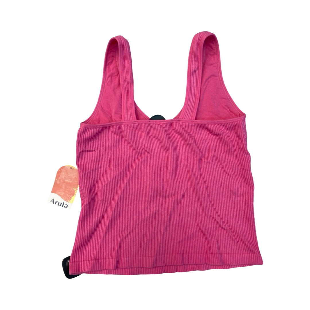 Top Sleeveless Basic By Arula In Pink, Size:2X
