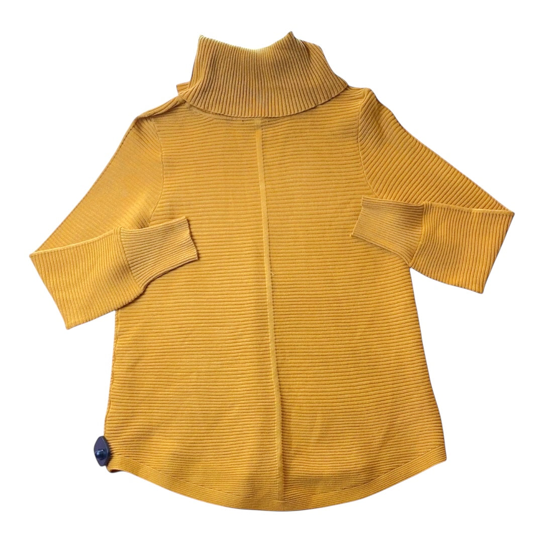 Sweater By Cyrus Knits In Gold, Size:L