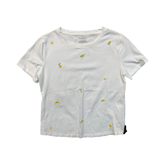 Top Ss Basic By Talbots In White, Size:L