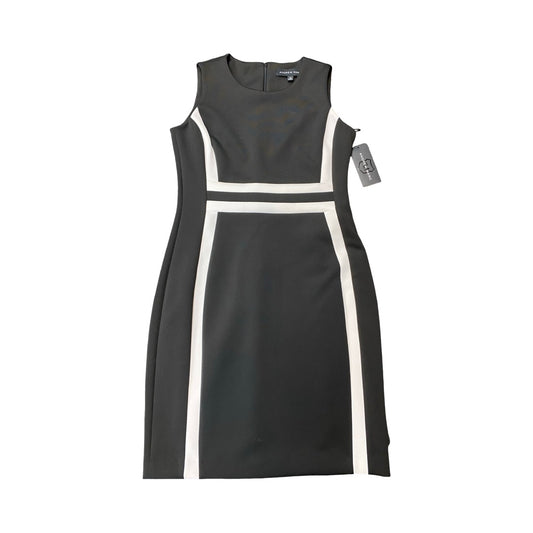 Dress Casual Midi By Andrew Marc In Black & White, Size:12