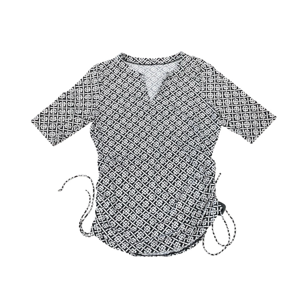 Swimwear Cover-Up By Lands End In Black & White, Size:M