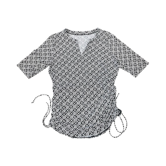 Swimwear Cover-Up By Lands End In Black & White, Size:M