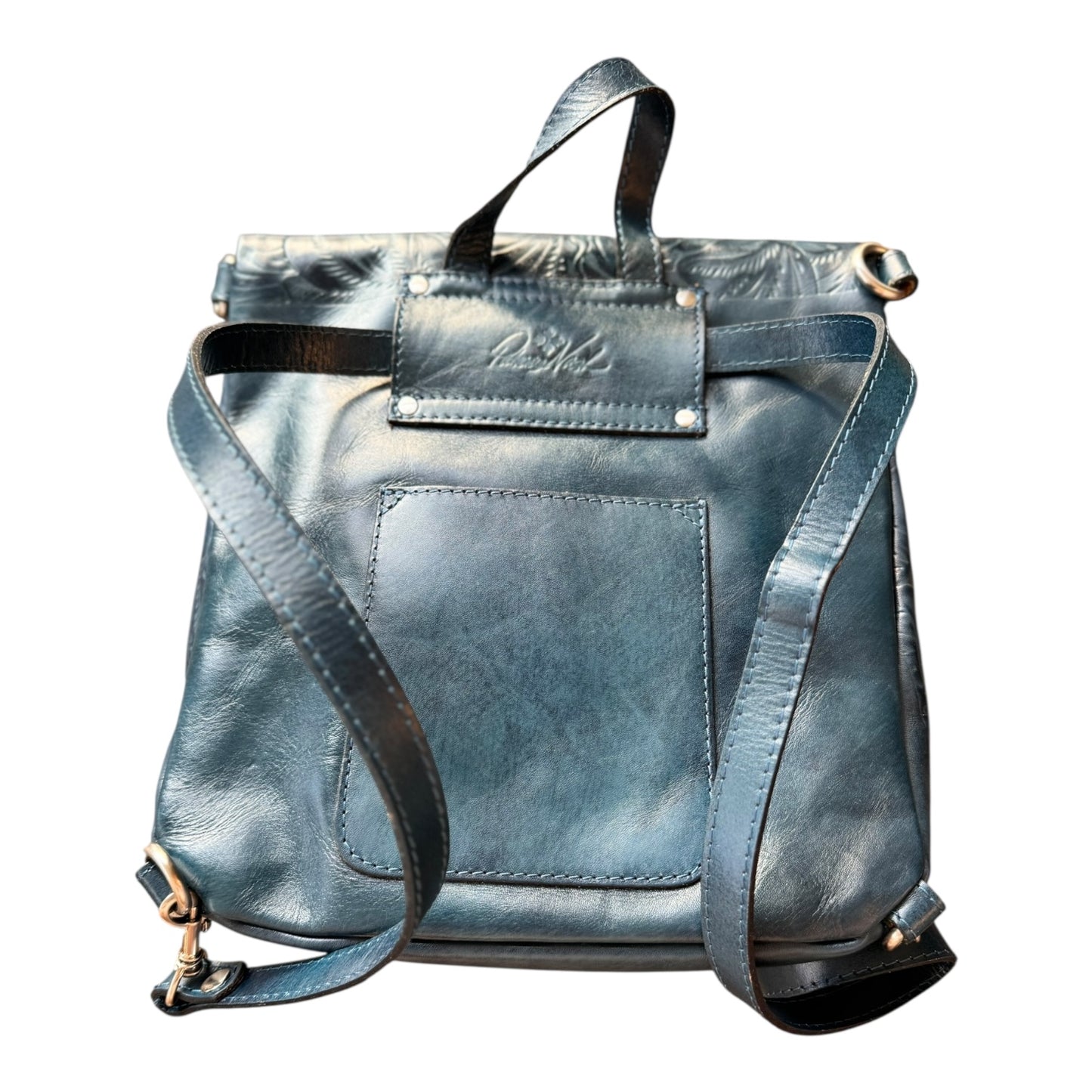 Backpack Designer By Patricia Nash In Blue, Size:Medium