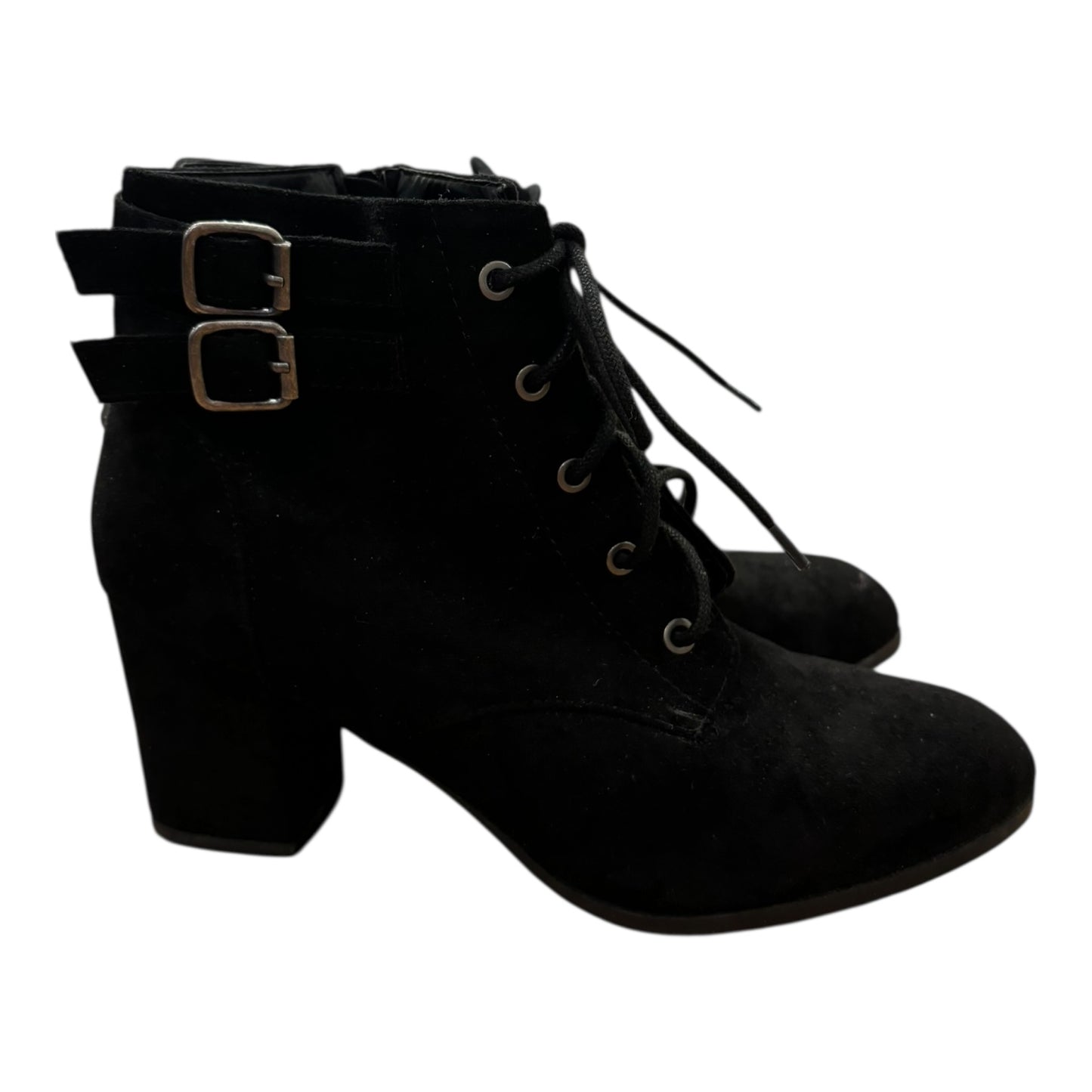Boots Ankle Heels By Madden Girl In Black, Size:8