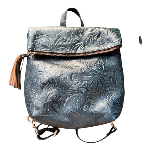 Backpack Designer By Patricia Nash In Blue, Size:Medium