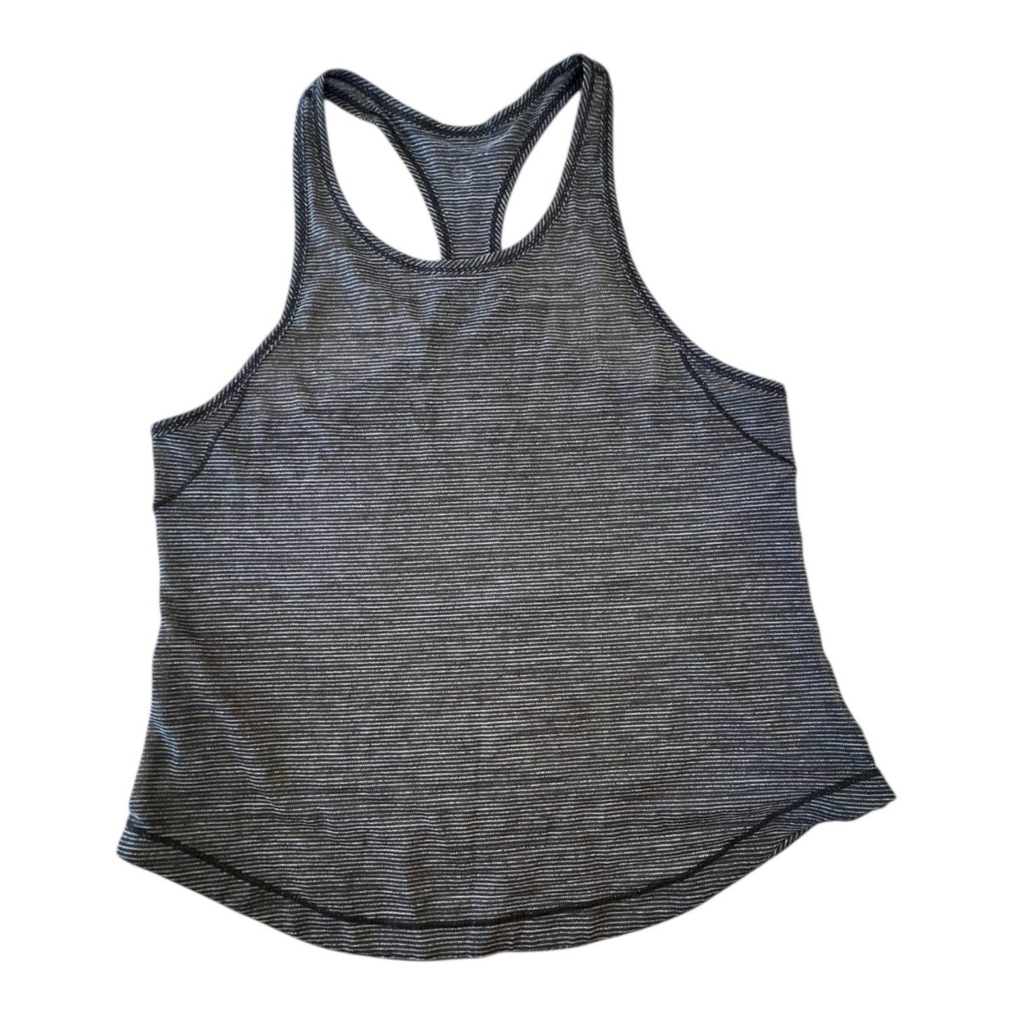 Athletic Tank Top By Lululemon In Black & Grey, Size:4