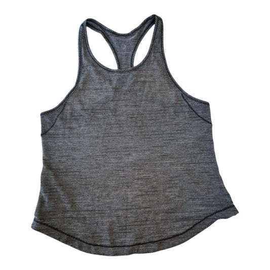 Athletic Tank Top By Lululemon In Black & Grey, Size:4