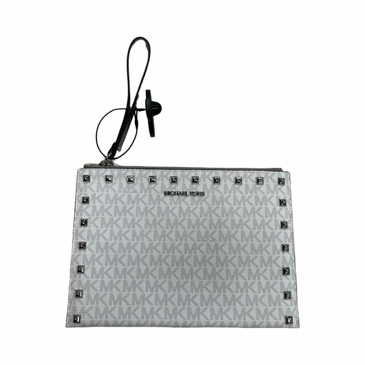 Wristlet Designer By Michael Kors In Grey & White, Size:Large
