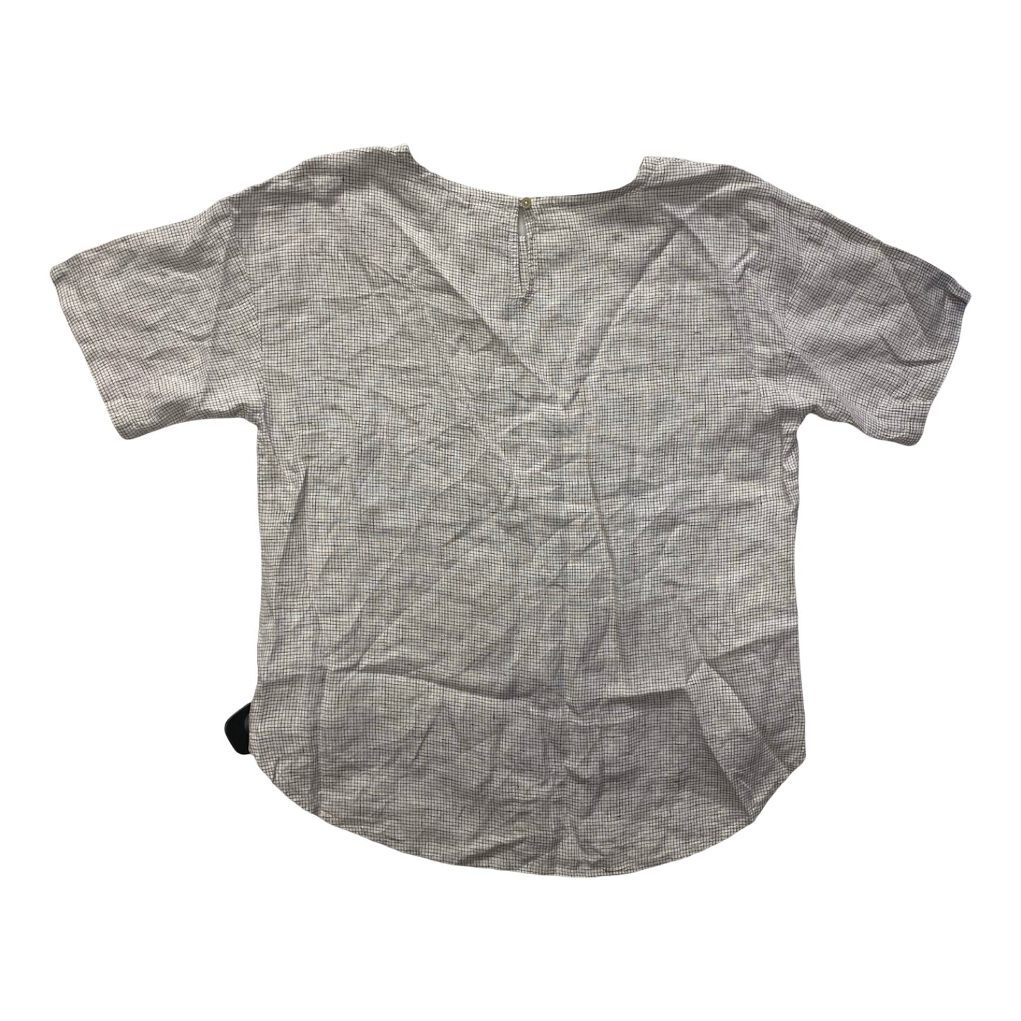 Top Ss Designer By Eileen Fisher In Brown & White, Size:Mp
