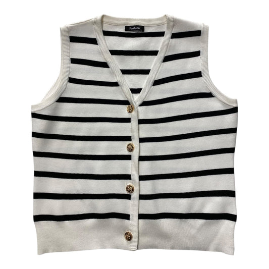 Sweater Ss By Cmc In Black & White, Size:L