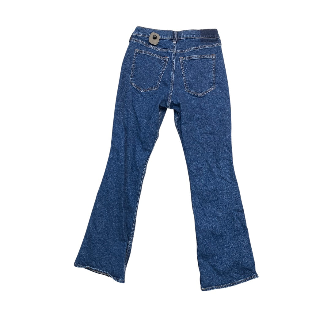 Jeans Straight By Abercrombie And Fitch In Blue Denim, Size:6