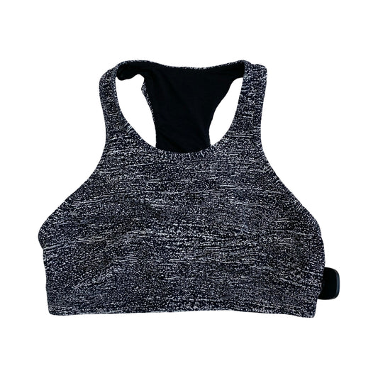 Athletic Bra By Lululemon In Black & White, Size:10