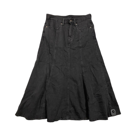 Skirt Maxi By Levis In Black Denim, Size:4
