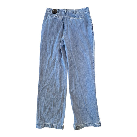 Jeans Wide Leg By Gap In Blue Denim, Size:10