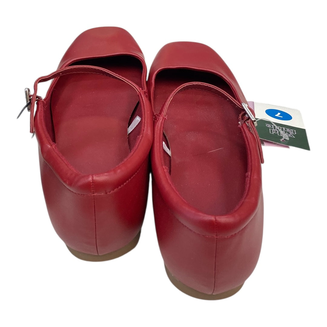 Shoes Flats By Wild Fable In Red, Size:7