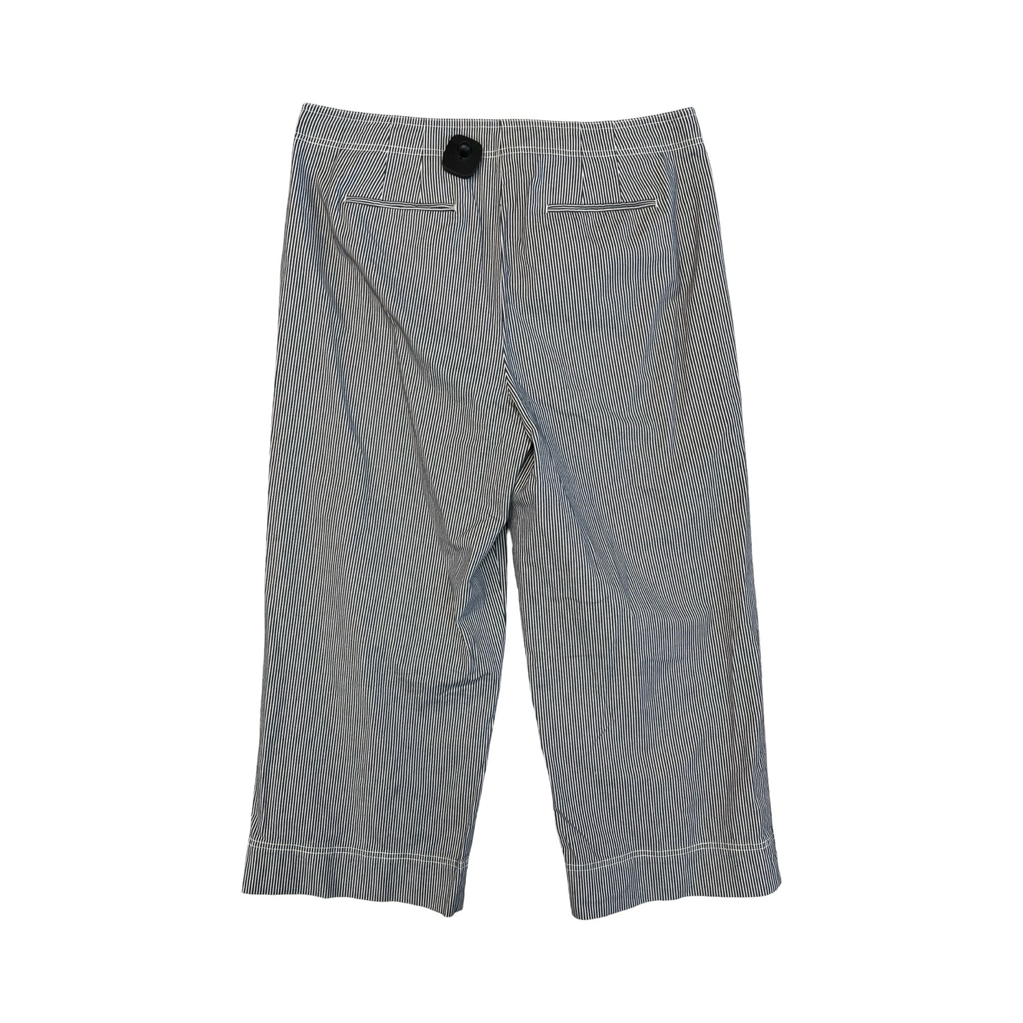 Pants Cropped By Talbots In Striped Pattern, Size:14