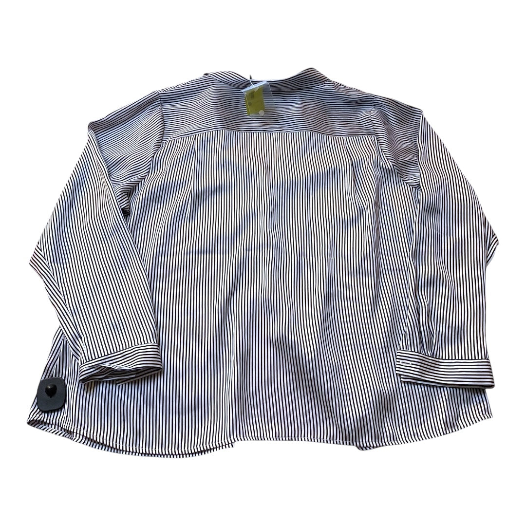Top Ls By Eloquii In Striped Pattern, Size:22
