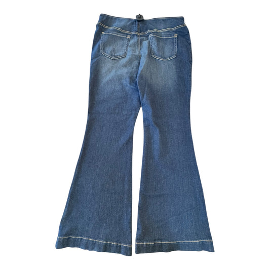 Jeans Flared By Inc In Blue Denim, Size:18