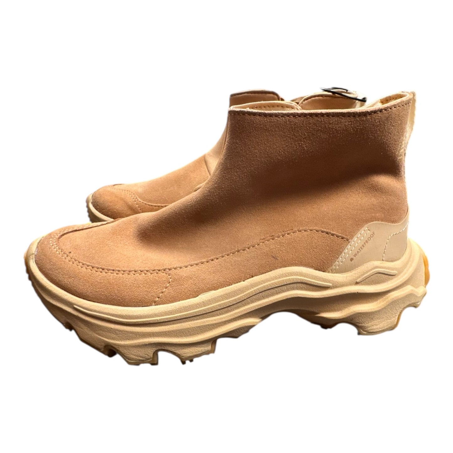 Boots Ankle Heels By Sorel In Tan, Size:7.5