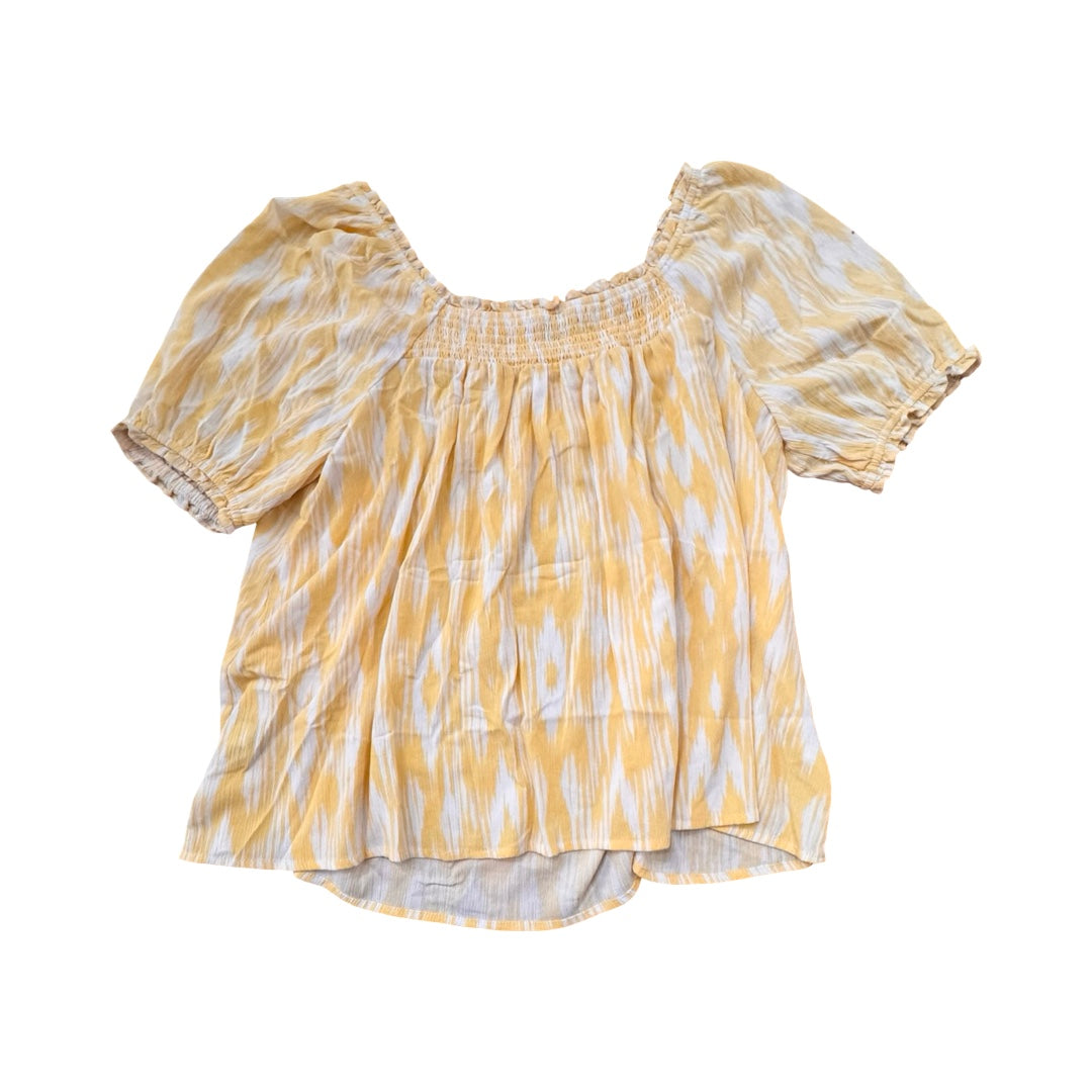 Top Ss By Torrid In White & Yellow, Size:1X