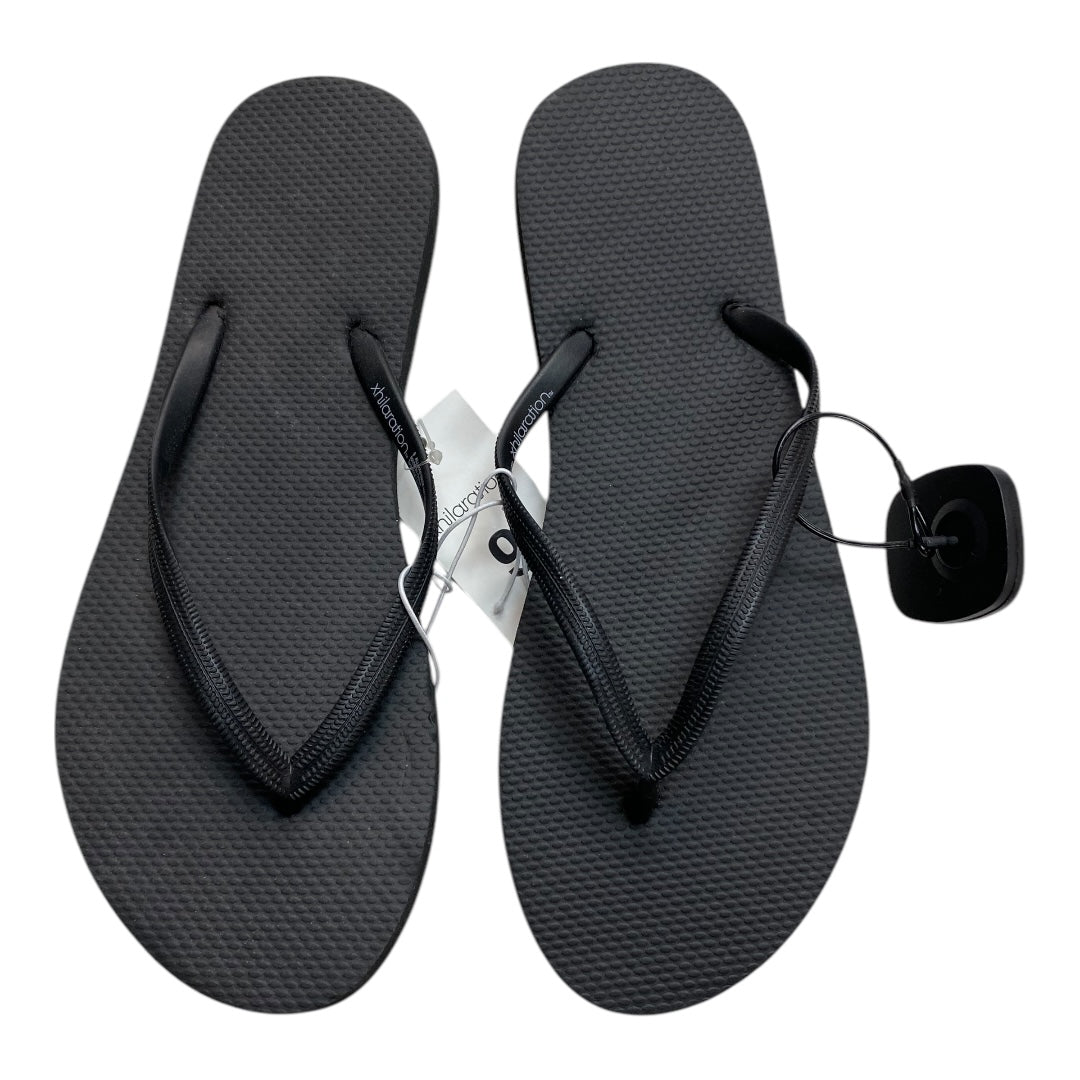 Sandals Flip Flops By Xhilaration In Black, Size:9