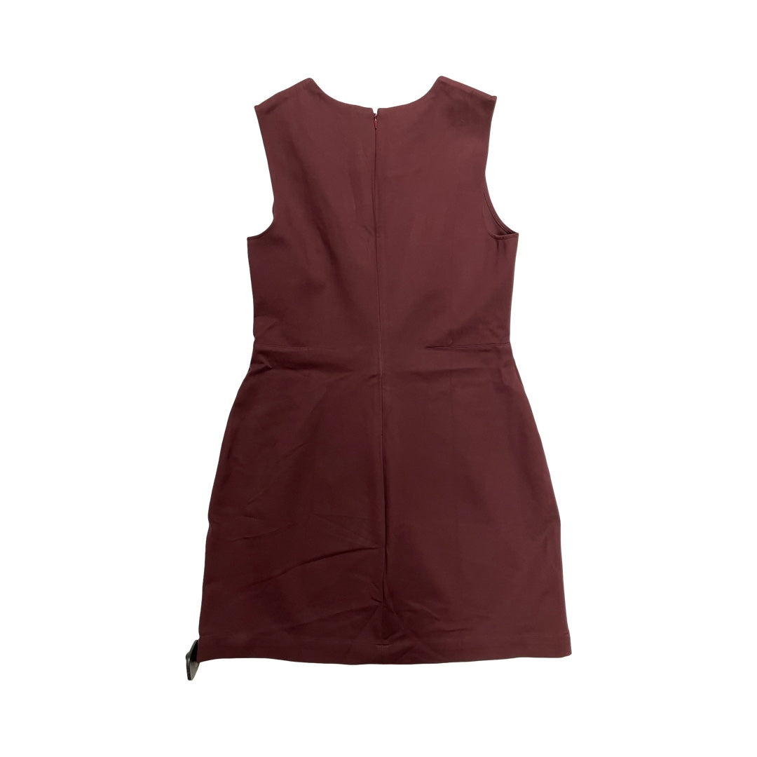 Dress Casual Midi By Banana Republic In Maroon, Size:10