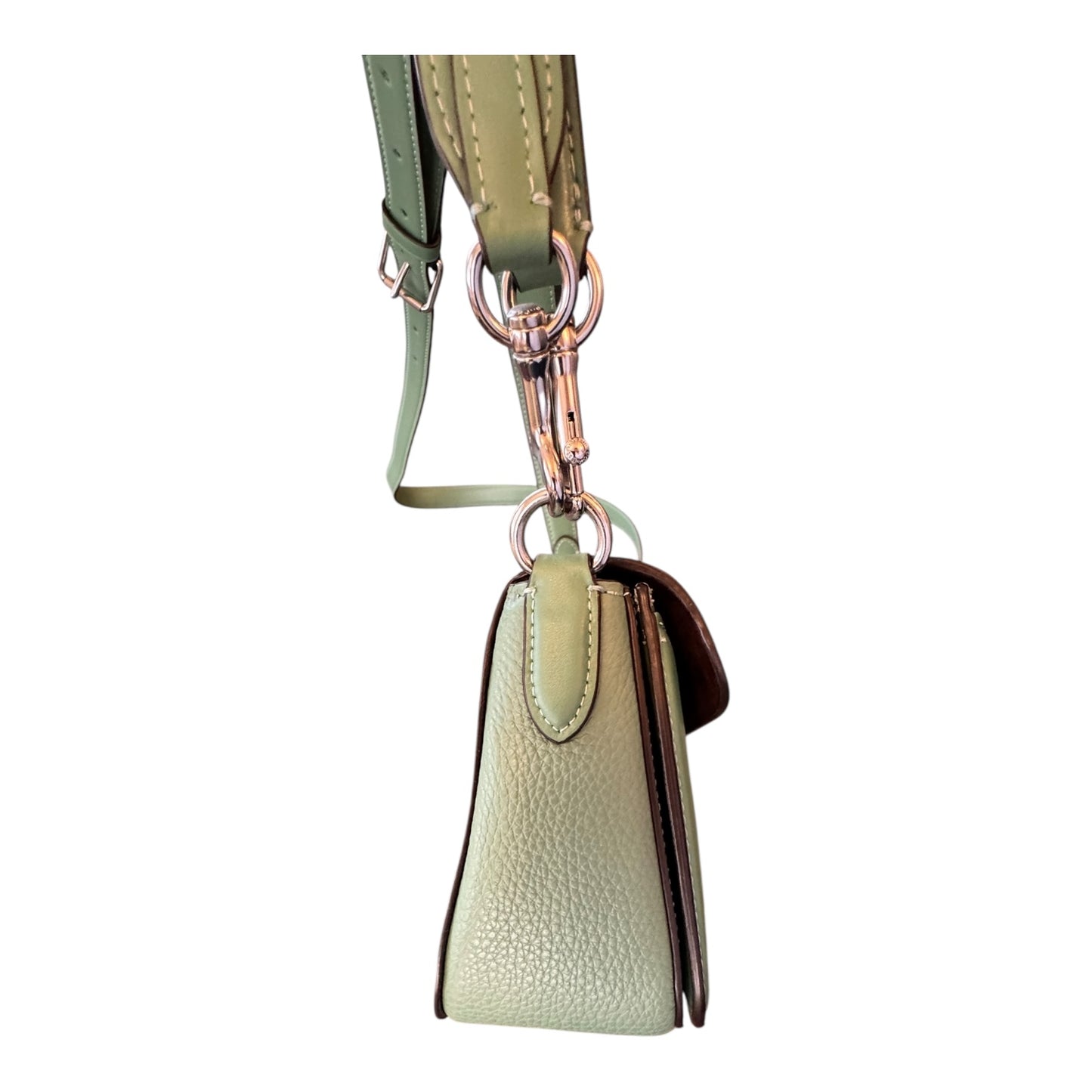 Handbag Designer By Coach In Green, Size:Medium
