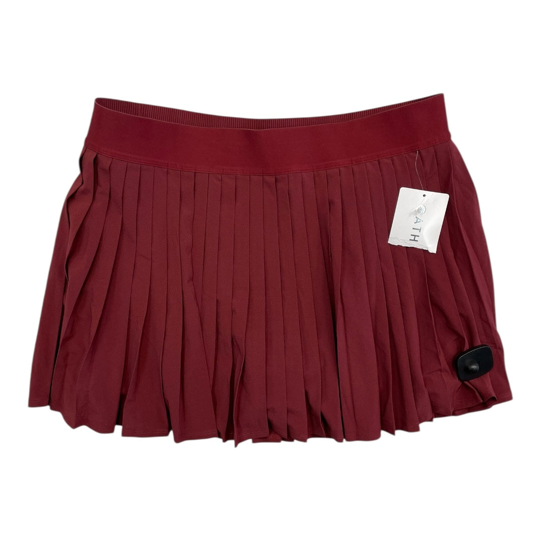 Athletic Skort By Athleta In Red, Size:L