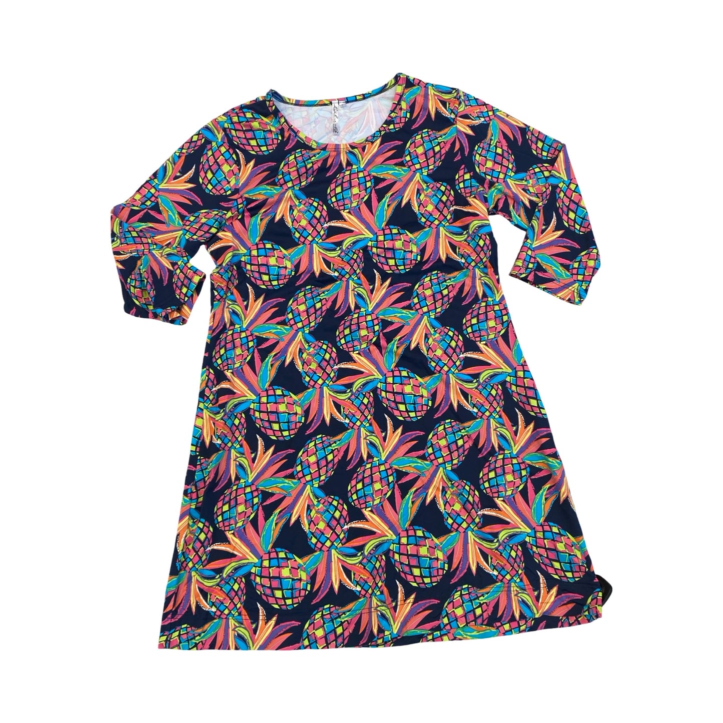 Dress Casual Short By Lulu B In Multi, Size:L