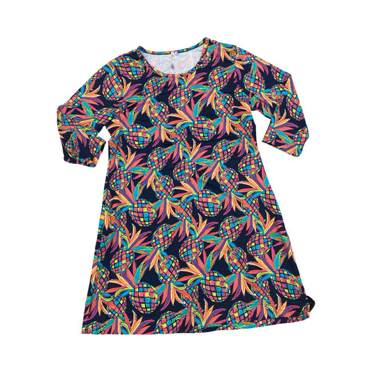 Dress Casual Short By Lulu B In Multi, Size:L
