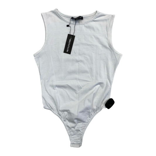 Bodysuit By Pretty Little Thing In White, Size:6
