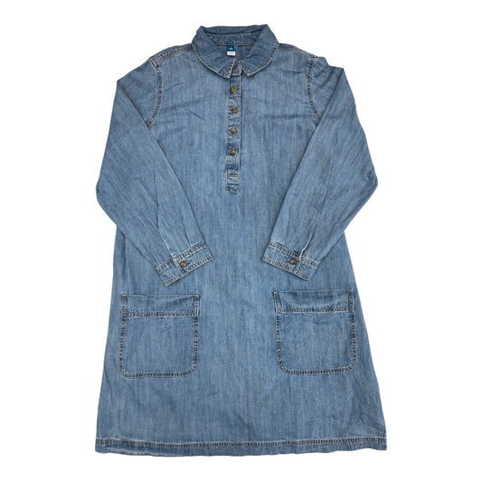 Dress Casual Midi By Old Navy In Blue Denim, Size:Xl