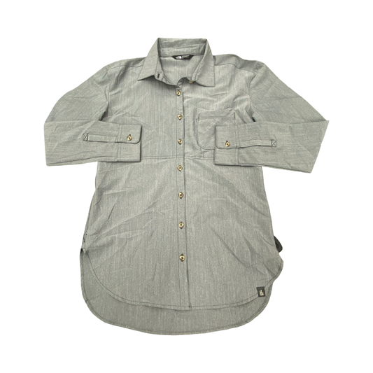 Top Ls By The North Face In Grey, Size:S