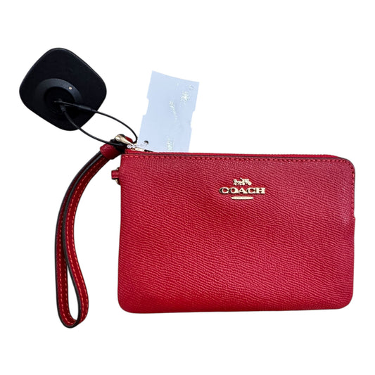 Wristlet Designer By Coach In Red, Size:Small