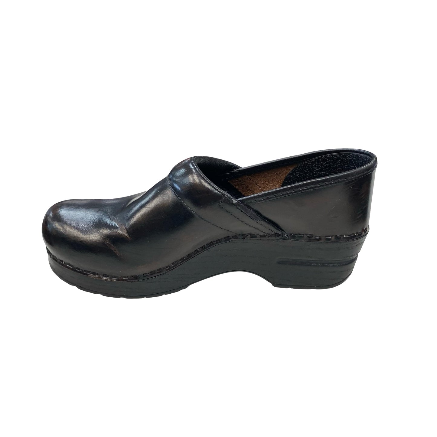 Shoes Flats By Dansko In Black & Brown, Size:7.5
