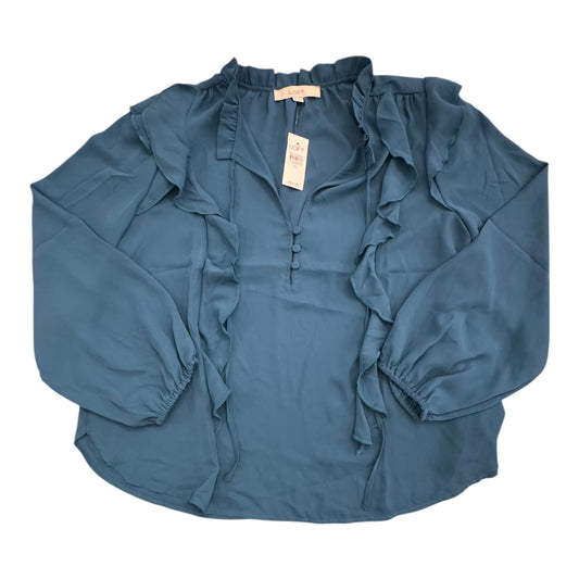 Top Ls By Loft In Teal, Size:M
