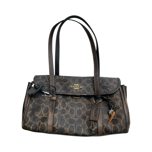 Handbag Designer By Coach In Brown, Size:Medium
